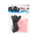 Junge oder Mädchen Pink Mit rosa Konfetti gefüllter Ballon, 4 Stk. 12 Zoll (30 cm)