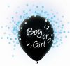 Boy or Girl, Blau Konfettigefüllter Ballon, Luftballon 4 Stück 12 Zoll (30 cm)
