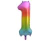 Regenbogen Rainbow Nummer 1 Folienballon 85 cm