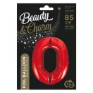 Nummer Red Rote Nummer 0 Folienballon 85 cm