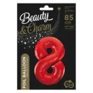 Nummer Red Rote Nummer 8 Folienballon 85 cm