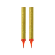 Geburtstag Gold, Gold Torten-Feuerwerk 12 cm 2 Stk