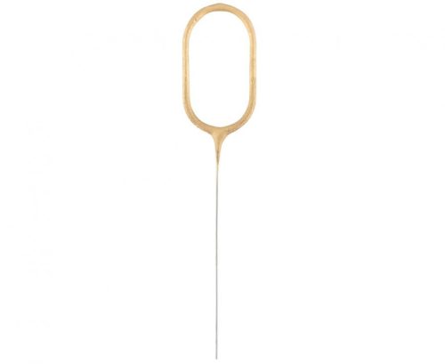 Nummer Gold Goldene Ziffer 0 Wunderkerze 17 cm