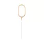 Nummer Gold Goldene Ziffer 0 Wunderkerze 17 cm