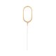 Nummer Gold Goldene Ziffer 0 Wunderkerze 17 cm