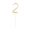 Nummer Gold Goldene Nummer 2 Wunderkerze 17 cm