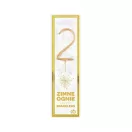 Nummer Gold Goldene Nummer 2 Wunderkerze 17 cm