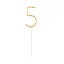 Nummer Gold Goldene 5-er Wunderkerze 17 cm