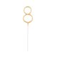 Nummer Gold Goldene 8er Wunderkerze 17 cm