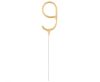 Nummer Gold Goldene 9er Wunderkerze 17 cm