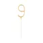 Nummer Gold Goldene 9er Wunderkerze 17 cm