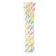 Farbe Colorful Dots Papierstrohhalme 12er-Pack