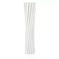 Farbe White Weiße Papierstrohhalme 12 Stk