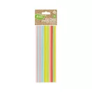 Farbe Pastel Papierstrohhalm 12 Stk