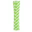 Farbe Green Stripes 12 Stk Grün Flexible Papierstrohhalme