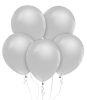 Silber Silver Metallic Ballon, Luftballon 10 Stück 12 inch (30 cm)