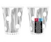 Farbe B&C Polka Dots Silver Silber Pappbecher 6 Stk. 266 ml