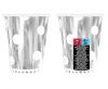 Silber B&C Polka Dots Silver Pappbecher 6 Stück 266 ml