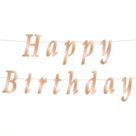 Geburtstag Metallic Rose Gold Happy Birthday Schild 200 cm