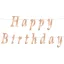 Geburtstag Metallic Rose Gold Happy Birthday Schild 200 cm