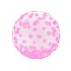 Pink Dots Aqua Kugel Folienballon 46 cm