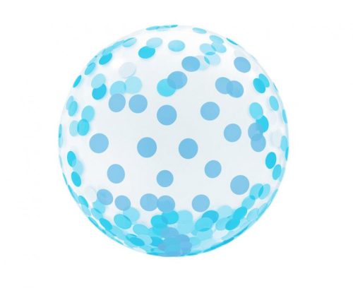 blue Dots Aqua Kugel Folienballon 46 cm