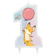   Tiere First Birthday Fox, Erster Geburtstag Fuchs Kuchenkerze