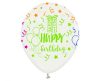 Happy Birthday Colorful Ballon, Luftballon 5 Stück 12 inch (30cm)