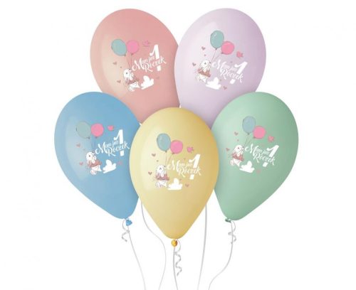 Erster Geburtstag Mam juz roczek Ballon, Luftballon 5 Stück 13 inch (33cm)