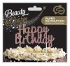 Geburtstag Rose Gold Happy Birthday Kuchen Dekoration