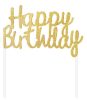Geburtstag Gold Happy Birthday Tortendekoration