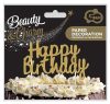 Geburtstag Gold Happy Birthday Tortendekoration