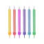 Farbe Jumbo Colourful Kuchendekoration Kerzen, 12er Set