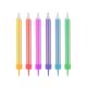 Farbe Jumbo Colourful Kuchendekoration Kerzen, 12er Set