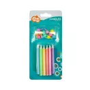 Farbe Jumbo Colourful Kuchendekoration Kerzen, 12er Set