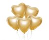 Herz Platinum Gold Ballon, Luftballon 6 Stück 12 Zoll (30 cm)