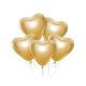 Herz Platinum Gold Ballon, Luftballon 6 Stück 12 Zoll (30 cm)