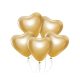 Liebe Platinum Gold Herz Luftballon, 6 Stk. 12 Zoll (30 cm)