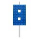 Blöcke Blue Blocks Baustein 8 Blau Geburtstagskerze, Zahlenkerze