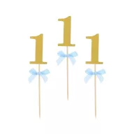 Geburtstag Blauer 1. Geburtstag Dekor Stick 10 Stück