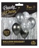 Farbe Silver-Graphite Ballon, Luftballon Set 7 Stück 12 Zoll (30cm)
