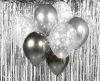 Farbe Silver-Graphite Ballon, Luftballon Set 7 Stück 12 Zoll (30cm)