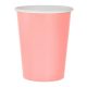 Rosa Solid Light Pink Pappbecher 14 Stück 270 ml