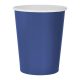 Blau Solid Blue Pappbecher 14 Stück 270 ml