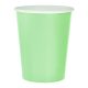 Farbe Solid Mint Grüner Papierbecher, 14er Pack, 270 ml