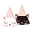 Katze Sleepy Partyhut, 6 Stk
