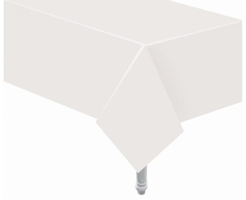 White, Weiße Tischdecke aus Papier 132x183 cm