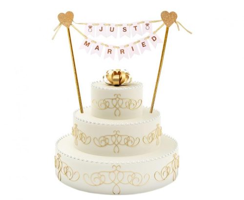 Hochzeit Just Married Tortendekoration 25 cm