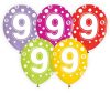 Geburtstag Dots Happy Birthday 9 Ballons, 5er-Set 12 Zoll (30cm)