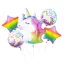 Einhorn Rainbow 5-teilige Folienballon-Set